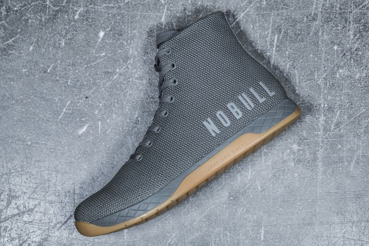 Nobull Superfabric High-Top Men's Trainers Dark Grey | Australia (QF5238)